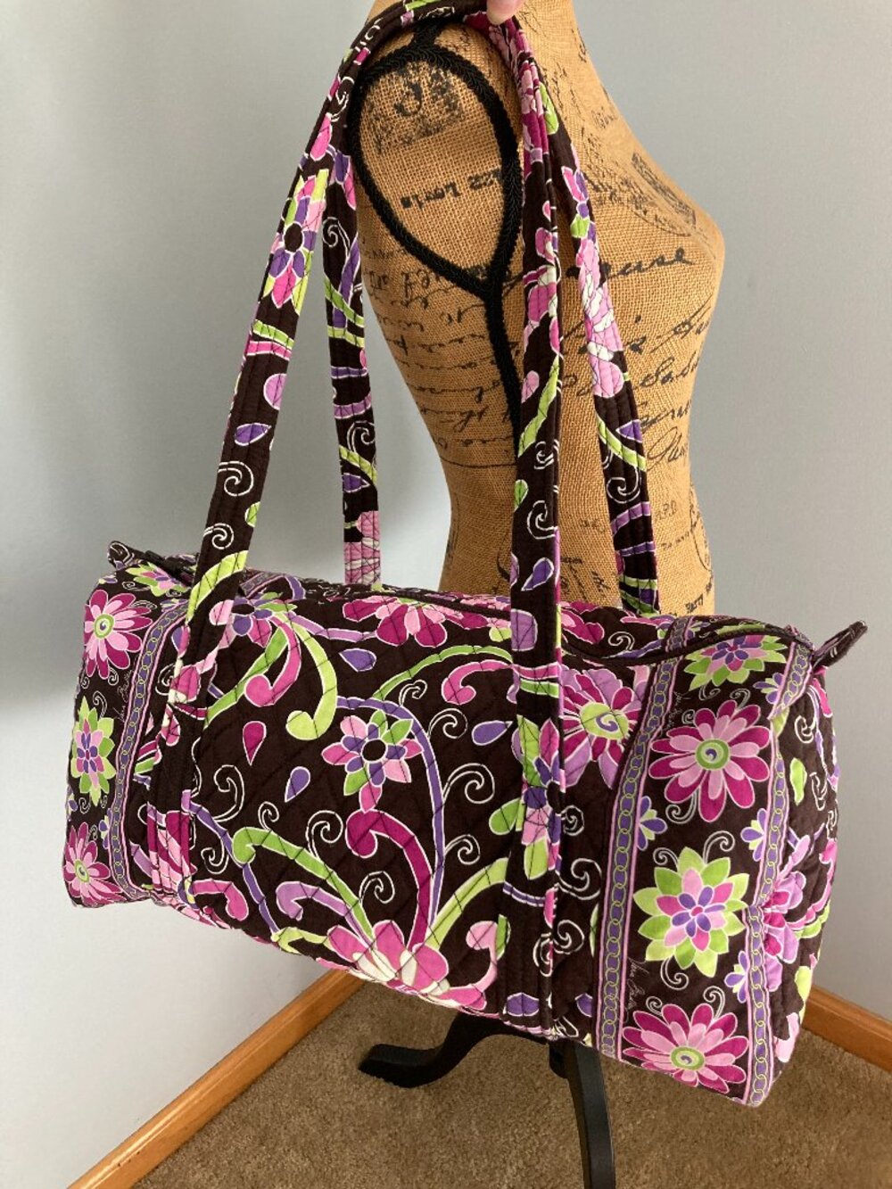 Vera Bradley Duffel Bag Purple Punch